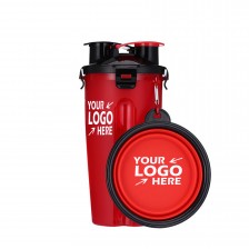 Dog Water Dispenser and Food Container with Bowl